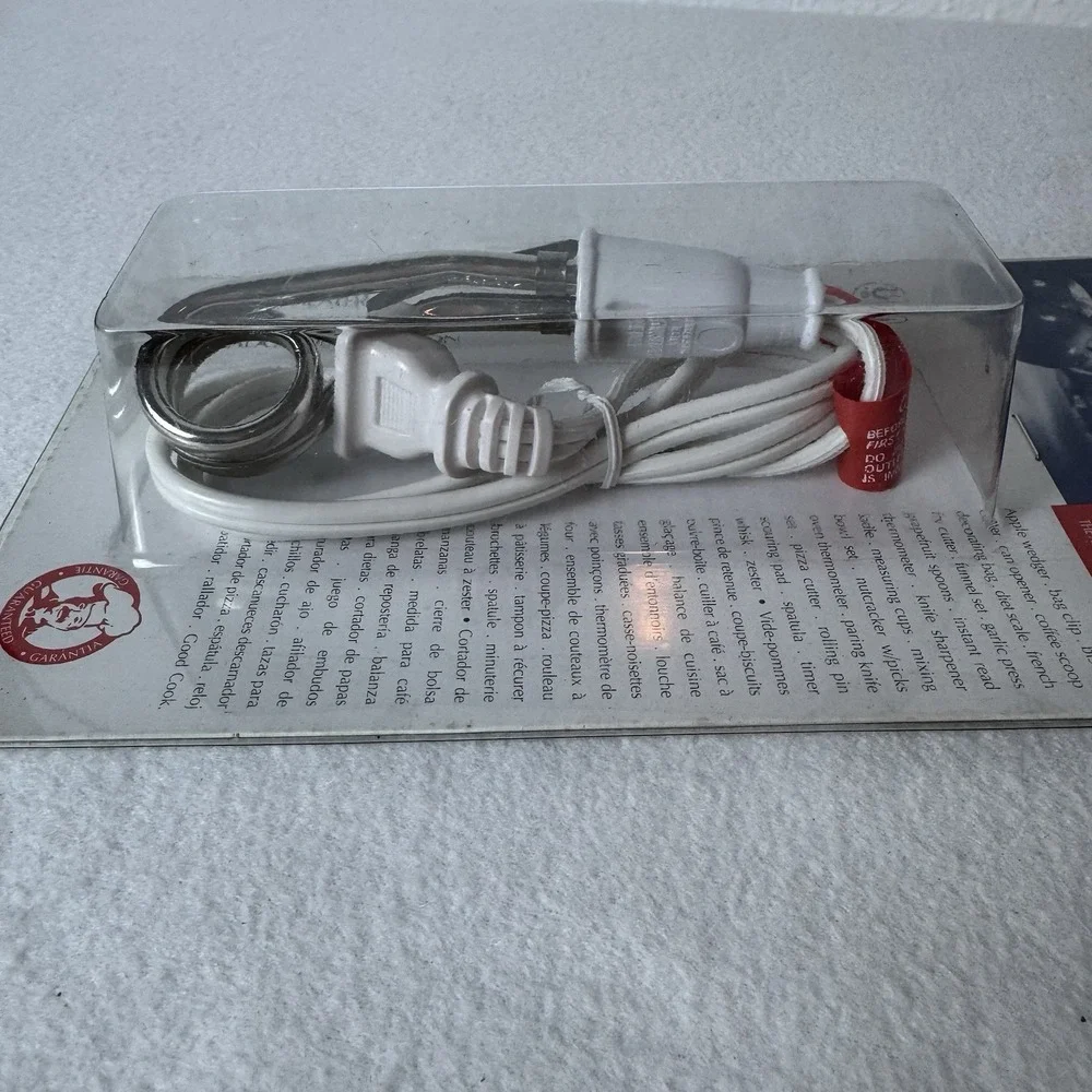 Good Cook Kitchen Electric Immersion Heater New W/ Wear To Packaging White